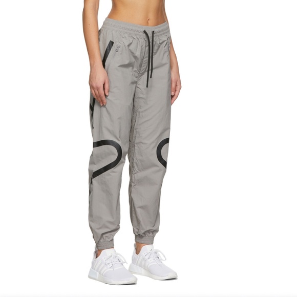adidas by Stella McCartney Grey Recycled Nylon Sport Pants XS Joggers - Picture 1 of 6